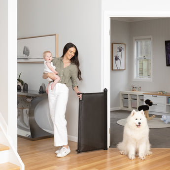 Ultimate Retractable Baby Gate | 2m W x 0.98m H - Black - Perma Child Safety