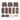 Retractable Baby Gate (New) - Wall Mounting Set - Brown - Perma Child Safety