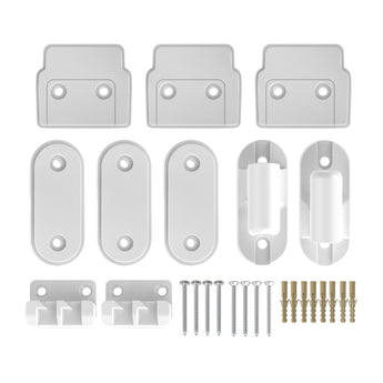 Ultimate Retractable Baby Gate - Wall Mounting Set - White - Perma Child Safety