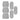 Retractable Baby Gate (New) Spacer Kit - 3 Pack - Grey - Perma Child Safety