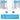 Retractable Baby Gate Wall Mounting Set - White / B - Perma Child Safety