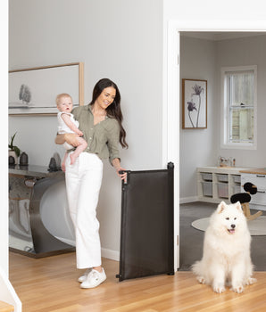 Ultimate Retractable Baby Gate | 2m W x 0.98m H - Black - Perma Child Safety