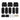 Ultimate Retractable Baby Gate - Wall Mounting Set - Black - Perma Child Safety