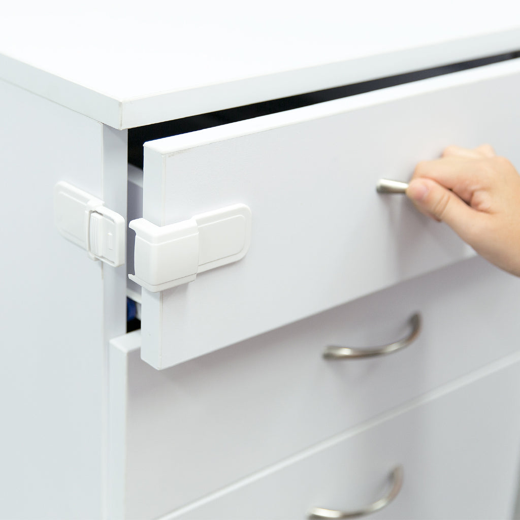 Adhesive Corner Drawer Locks - Perma Child Safety AU