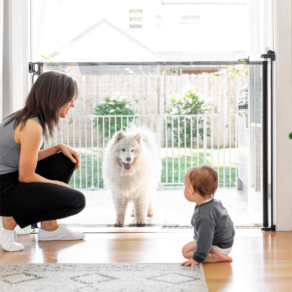 1.8m Wide By 1m Tall Retractable Baby Gate - Perma Child Safety AU